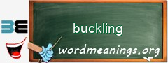 WordMeaning blackboard for buckling